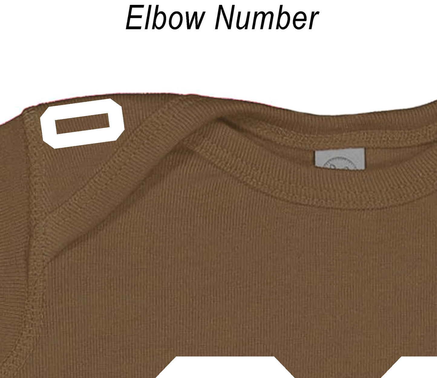 Football baby bodysuit Style 2 (Brown)