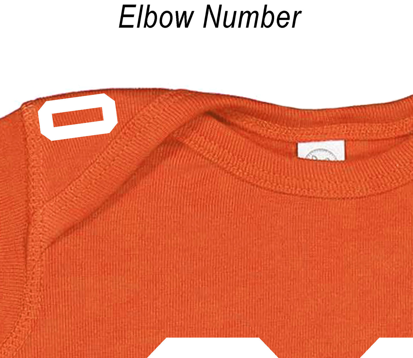 Football baby bodysuit Style 2 (Orange)