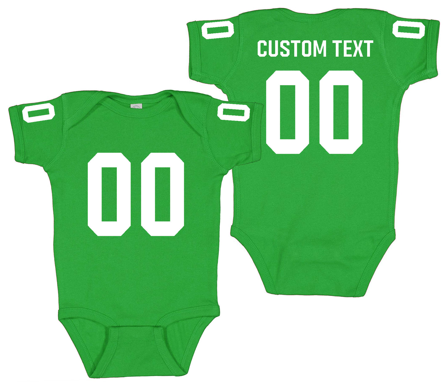 Football baby bodysuit Style 1 (Green)