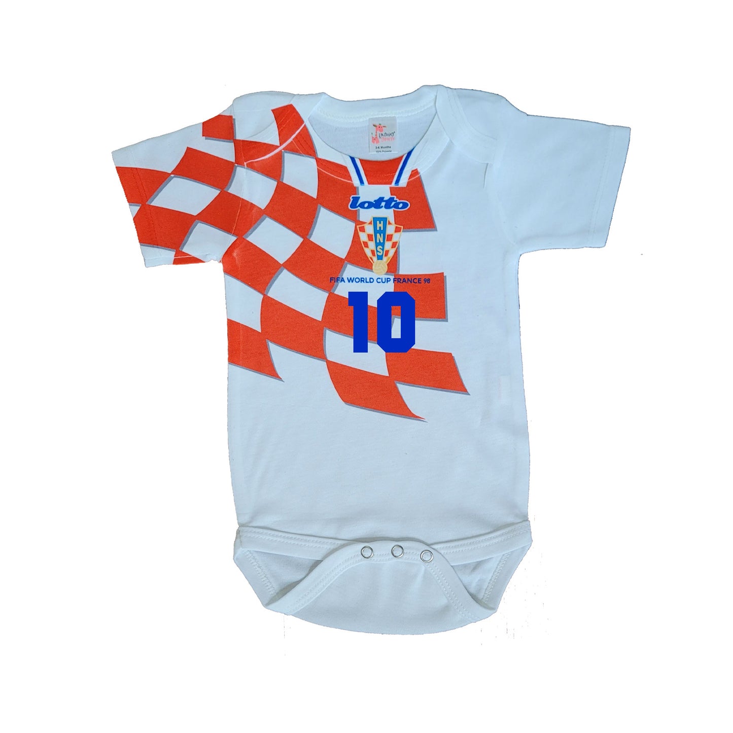 1998 Croatia retro baby bodysuit