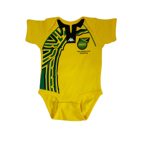 1998 Jamaica retro soccer baby bodysuit