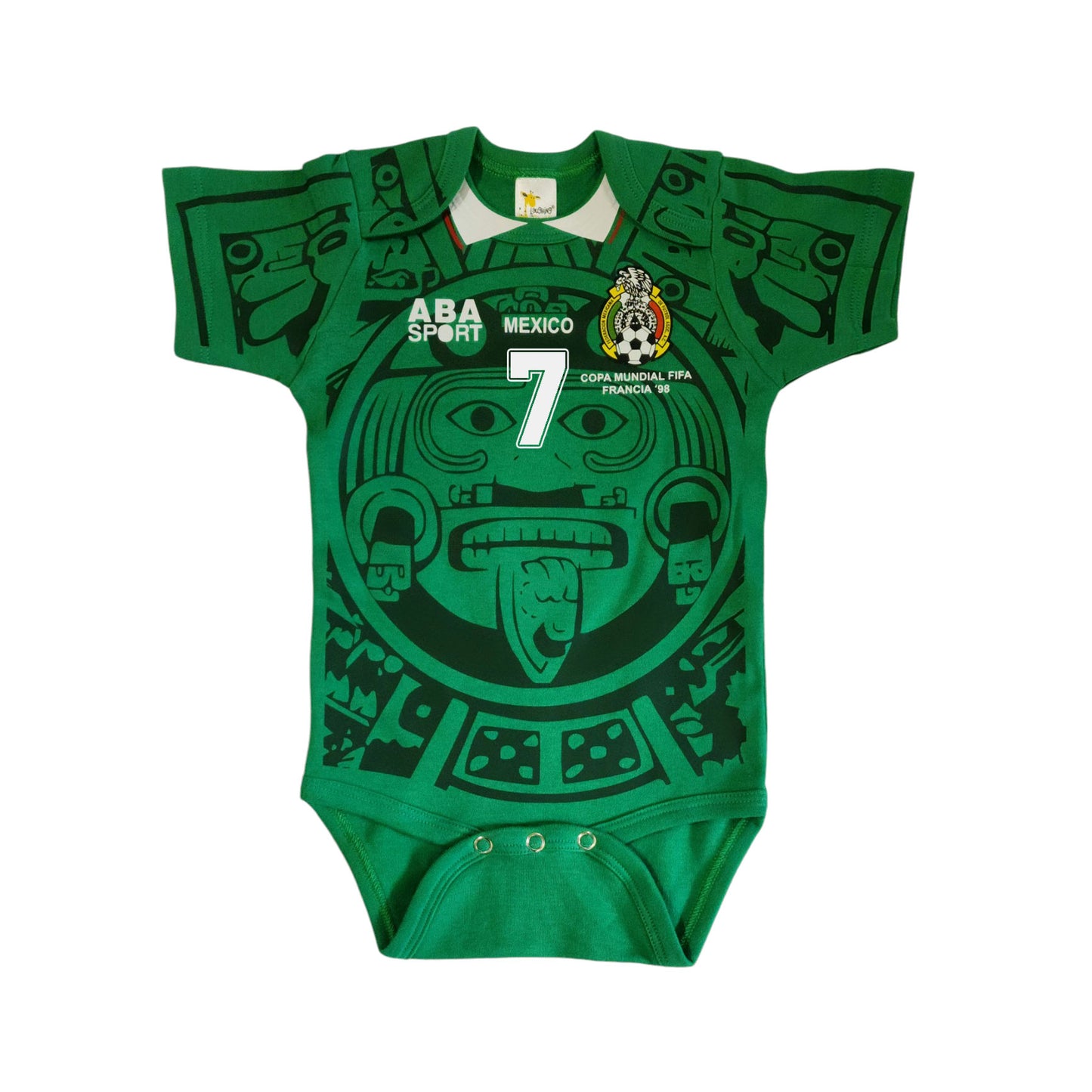 1998 Mexico retro baby bodysuit (home)