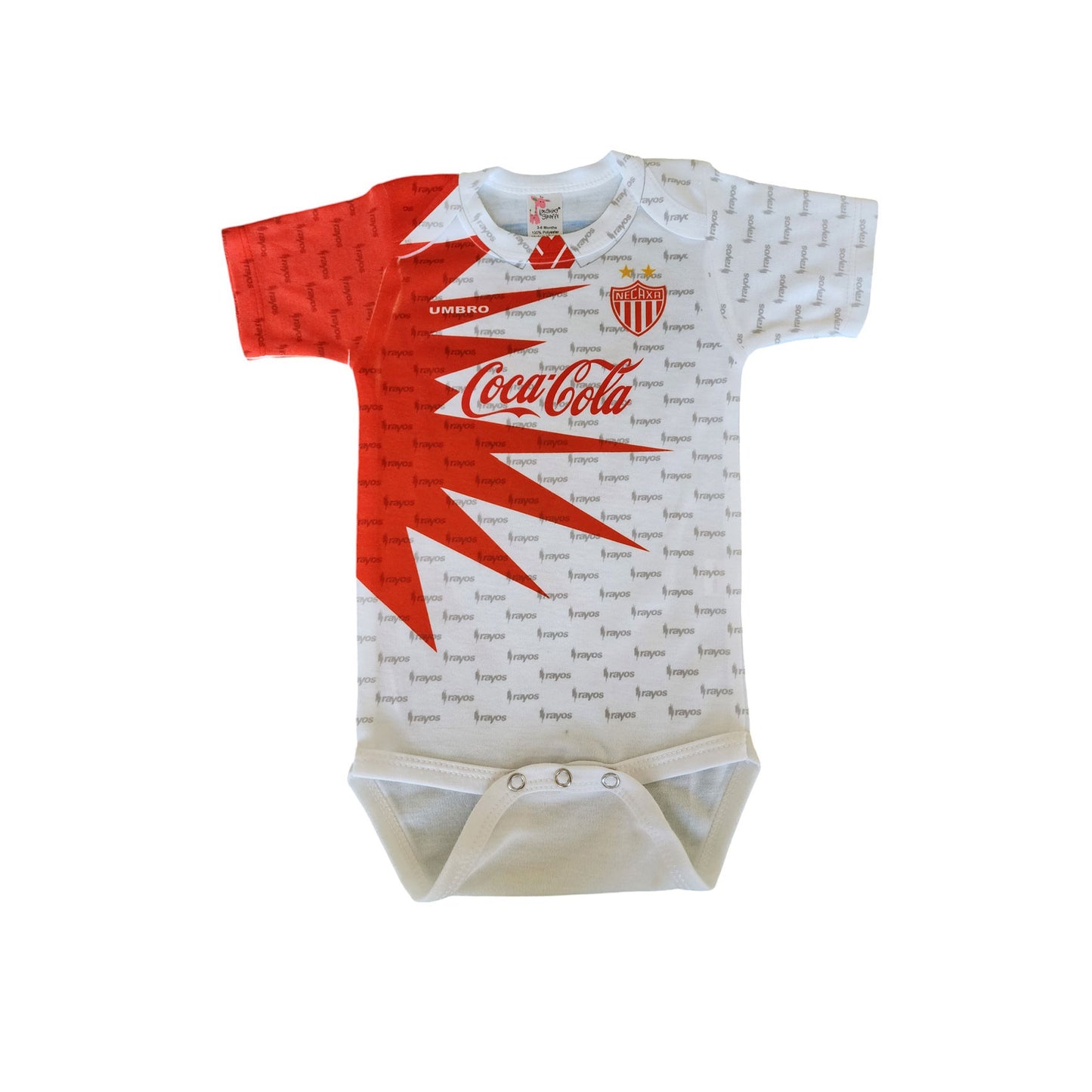 Necaxa retro 1998-99 baby bodysuit (away)