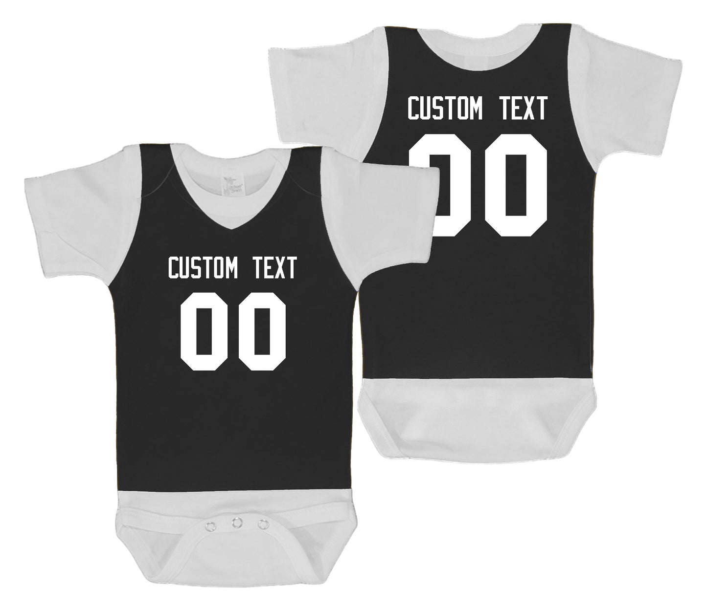 Basketball baby bodysuit style 1 (black)