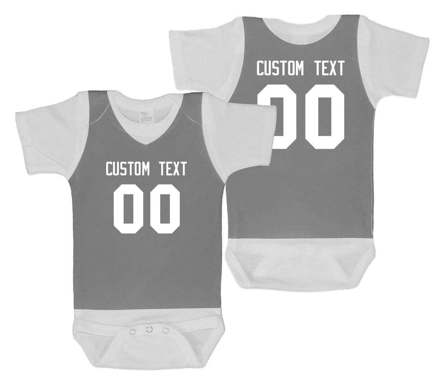 Basketball baby bodysuit style 1 (gray)