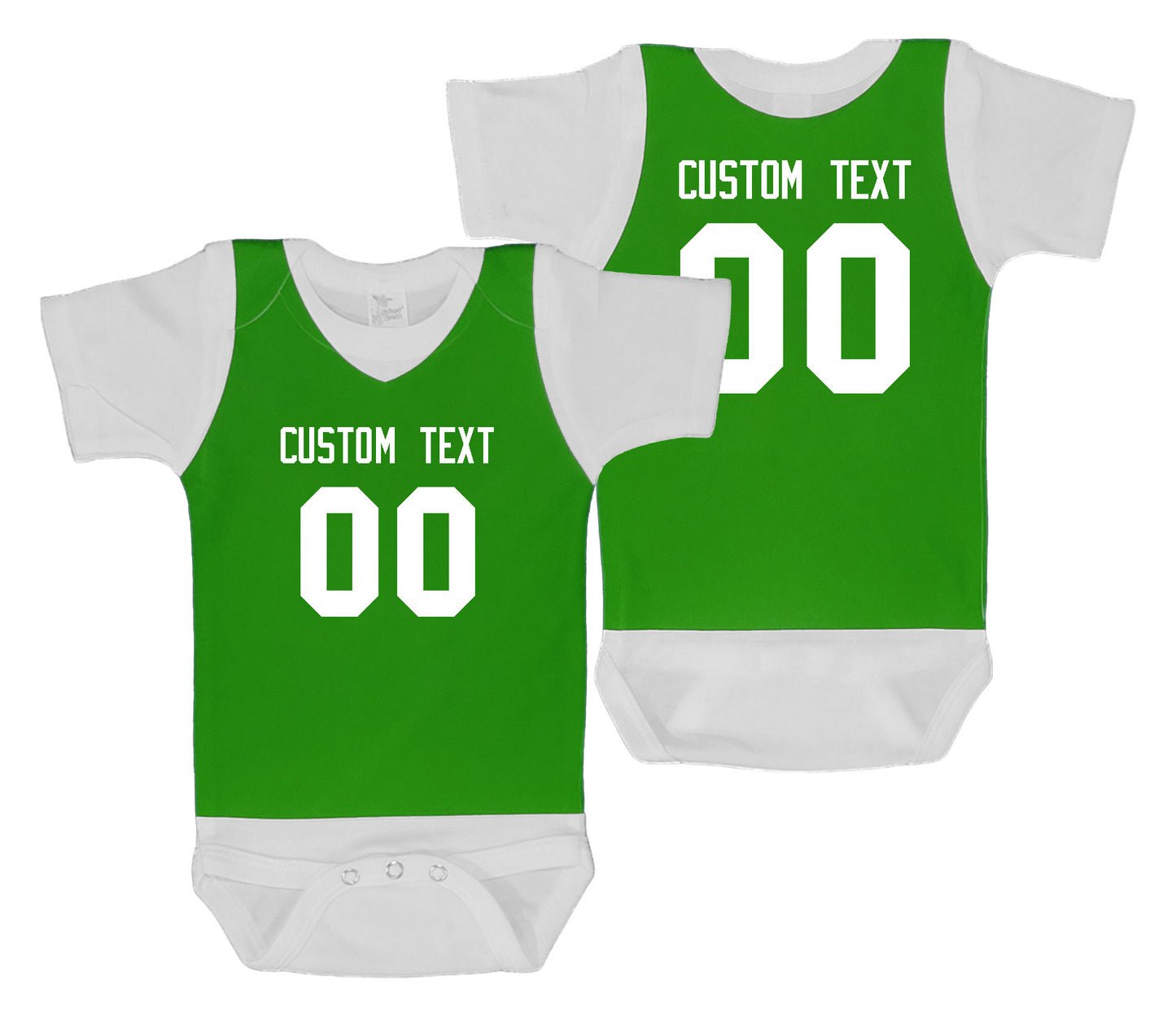 Basketball baby bodysuit style 1 (green)