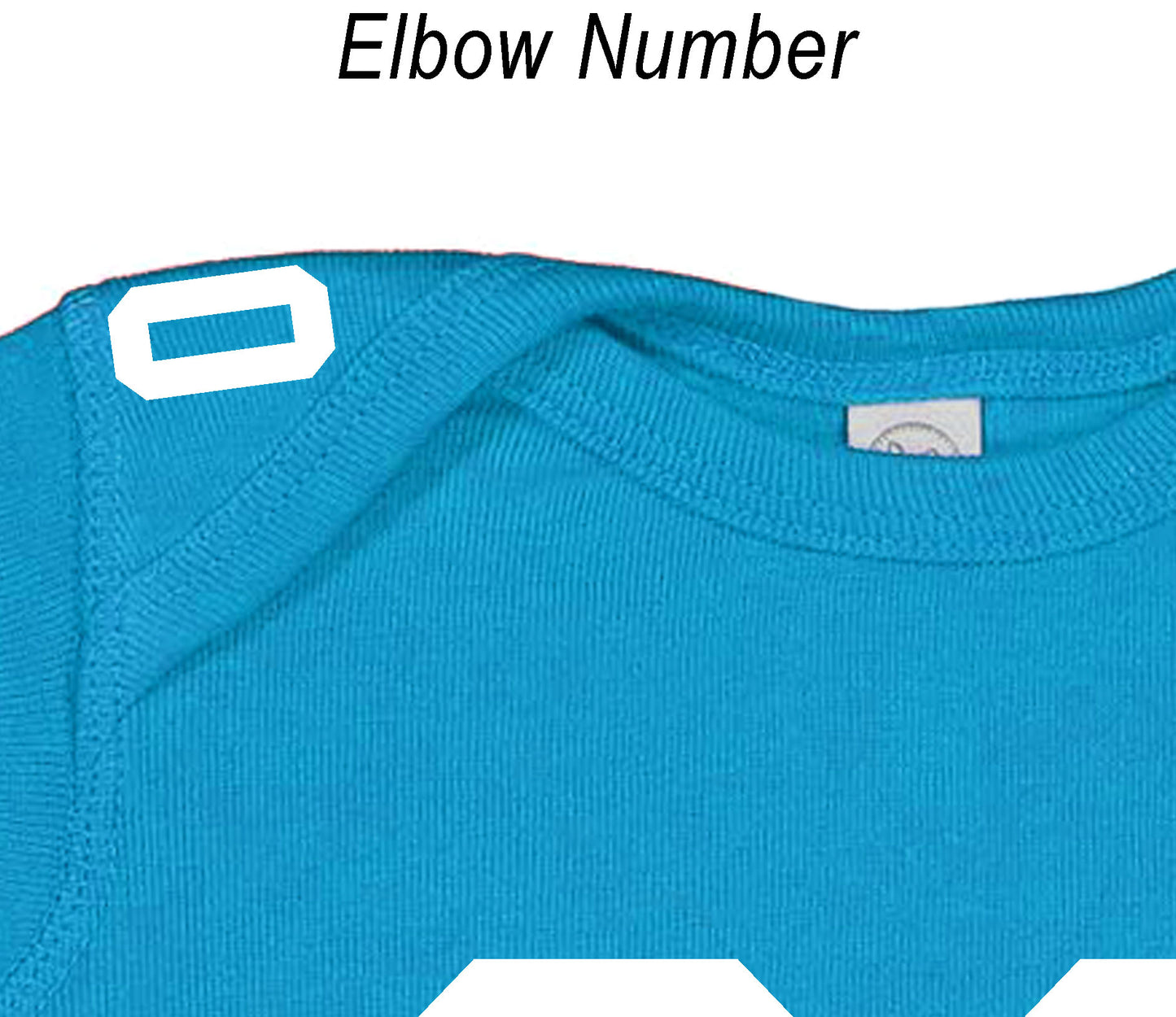 Football baby bodysuit Style 3 (Light Blue)