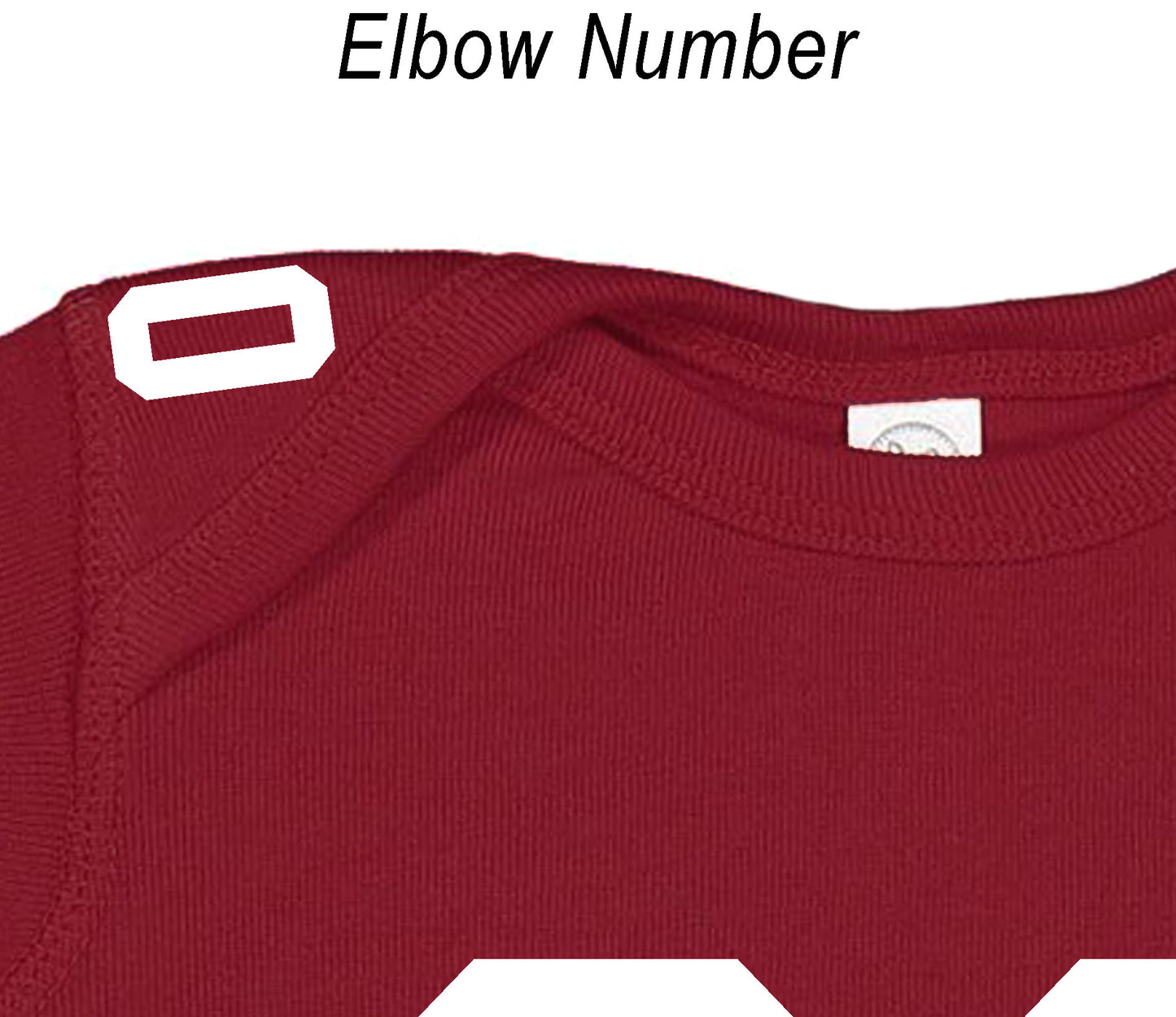 Football baby bodysuit Style 3 (Maroon)