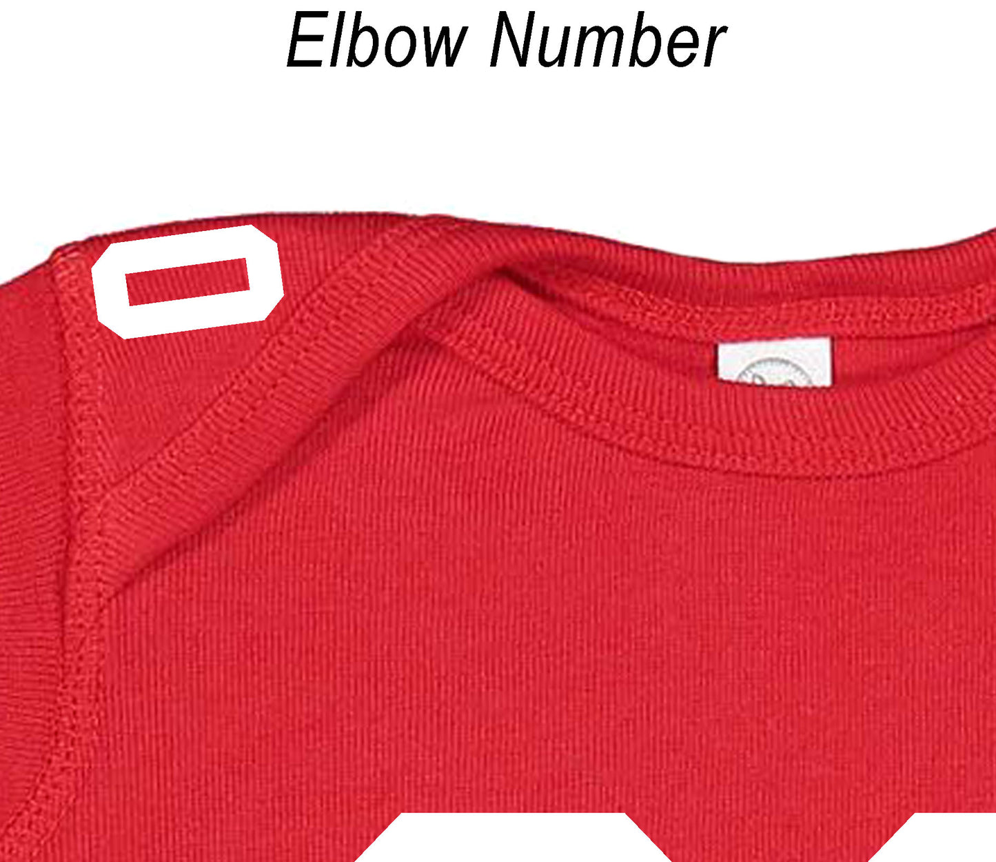 Football baby bodysuit Style 3 (Red)