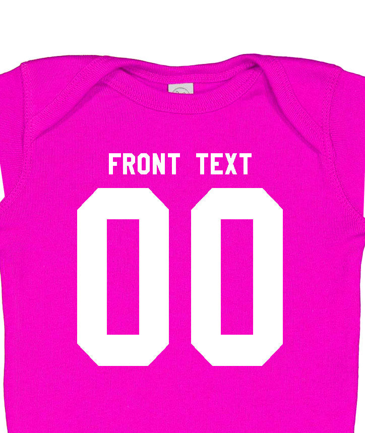 Football baby bodysuit Style 3 (Pink)